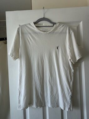Men’s white All Saints T-shirt, in regular fit size medium